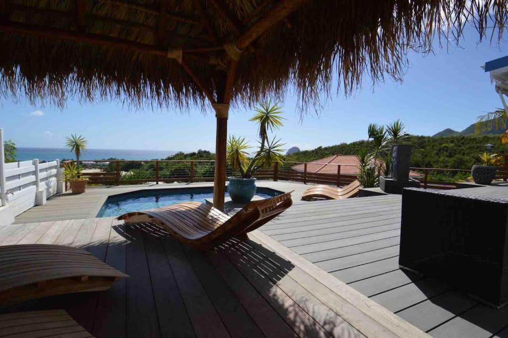 La Villa Coconut Vue A 180° Mer Rocher Du Diamant Ле-Диаман Экстерьер фото